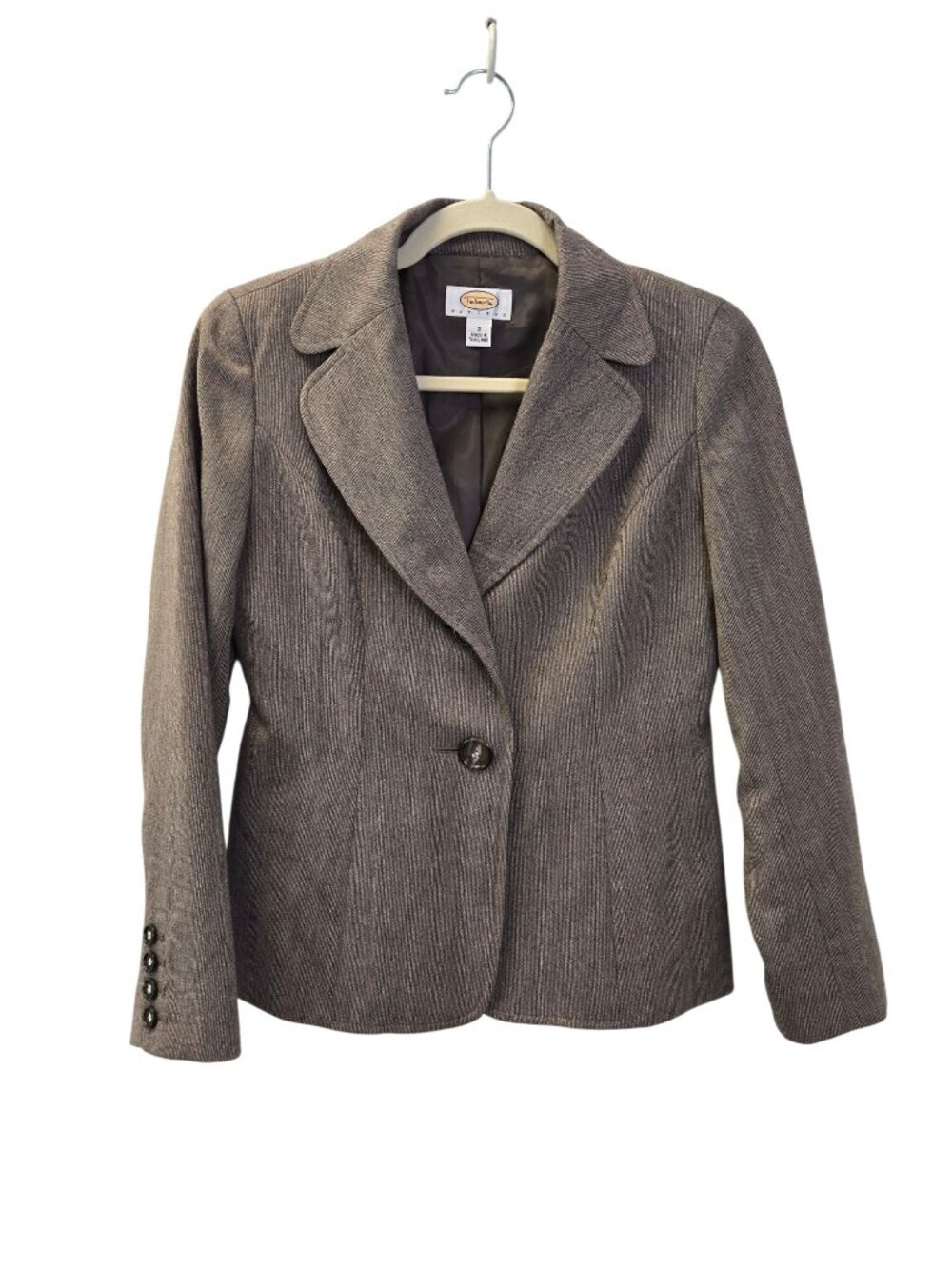 Talbots 100% Wool Two Button Blazer Jacket Size 2 Petite